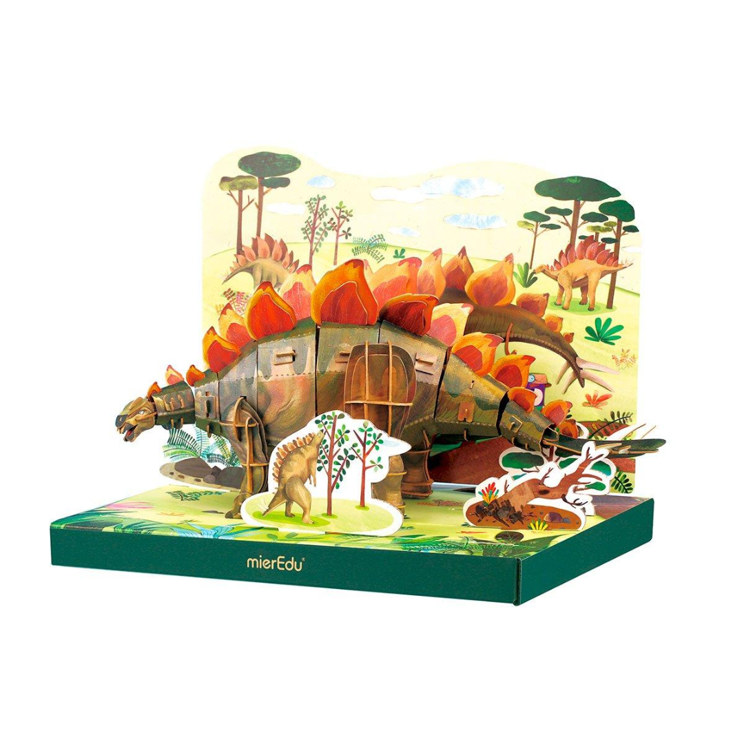 Puzzle Ajustable 3D Stegosaurios MierEdu