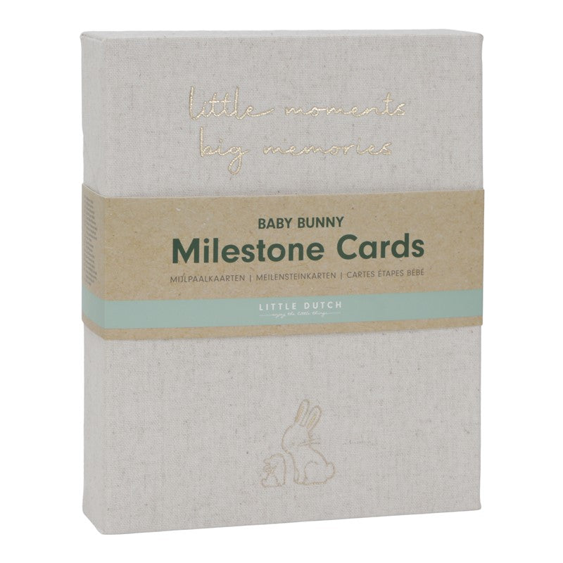 Tarjetas Milestone Baby Bunny Little Dutch