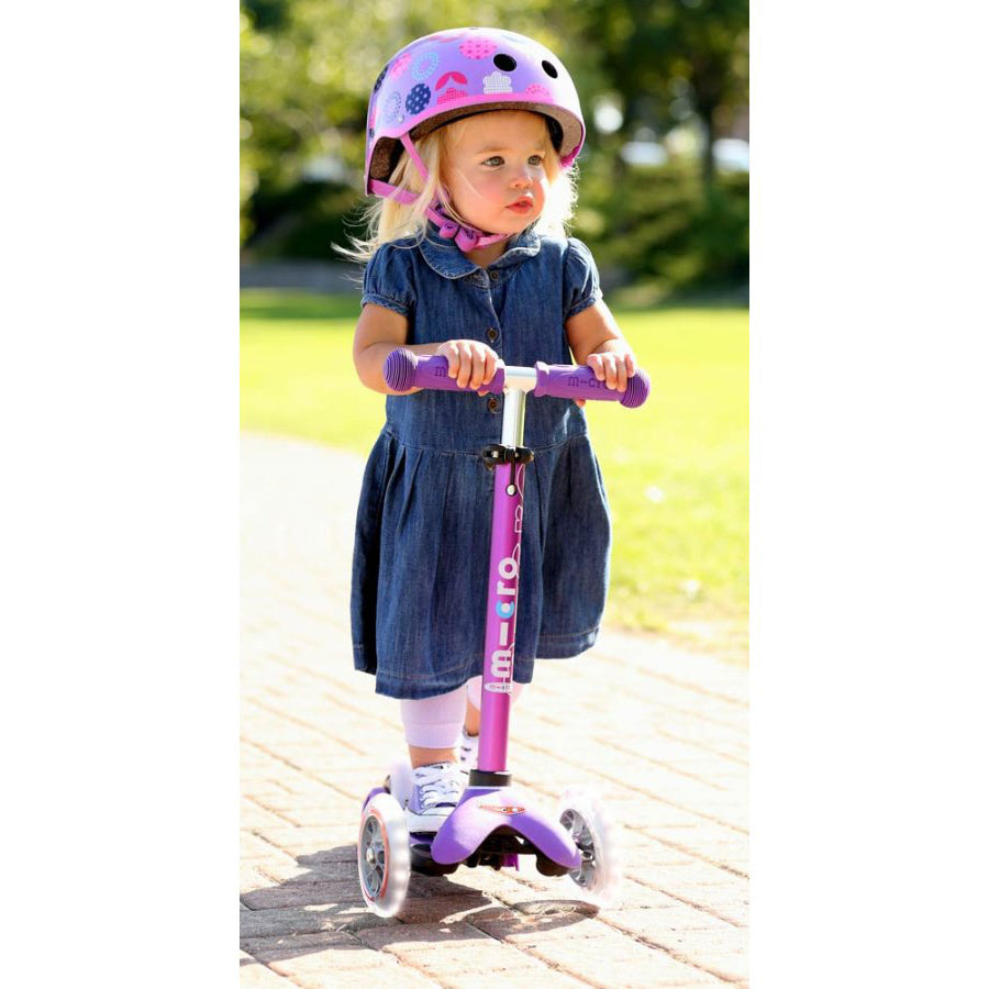 Patinete Micro mini Deluxe Led Lila
