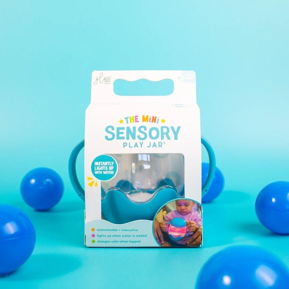 Mini jarra sensorial GloPals - Azul