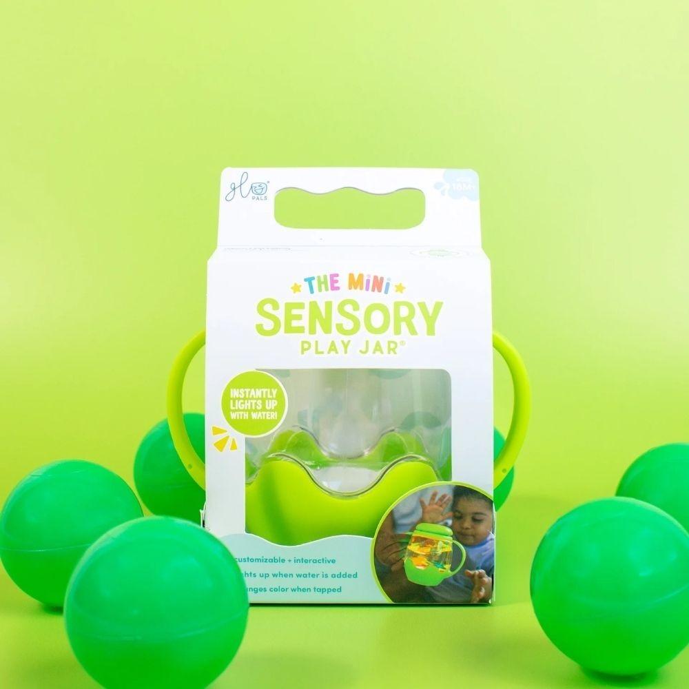 Mini jarra sensorial GloPals - Verde