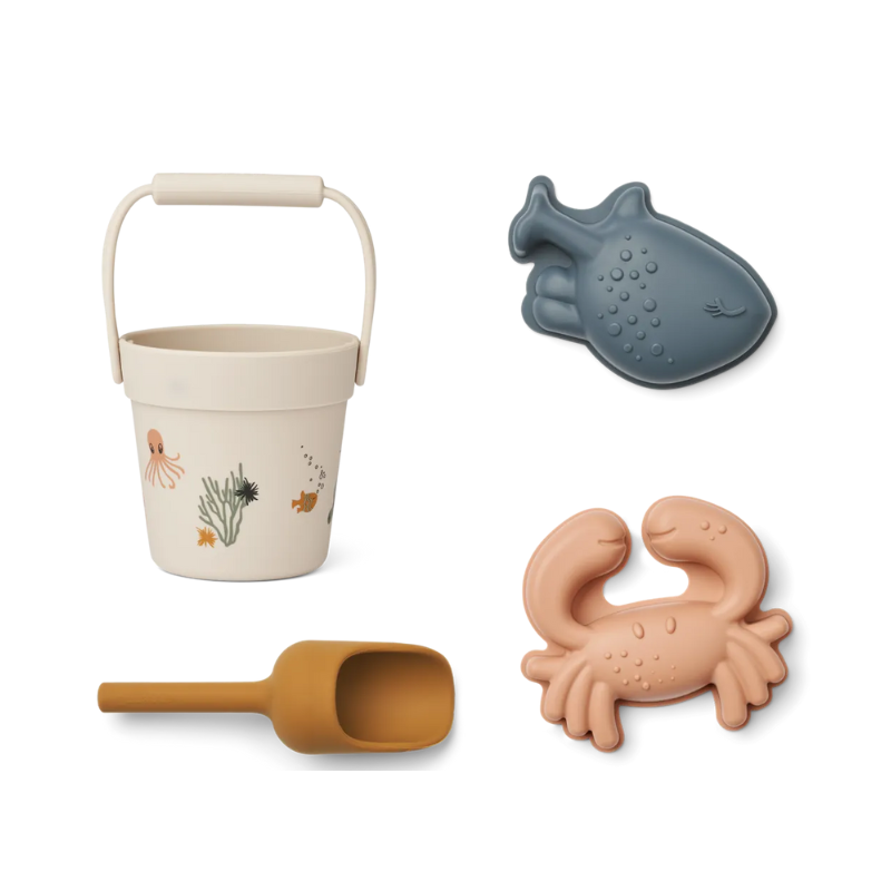 Set de playa silicona mini Liewood Sea Creature