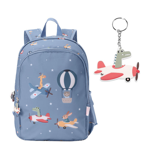 Mochila Mediana + Llavero Tutete Planes
