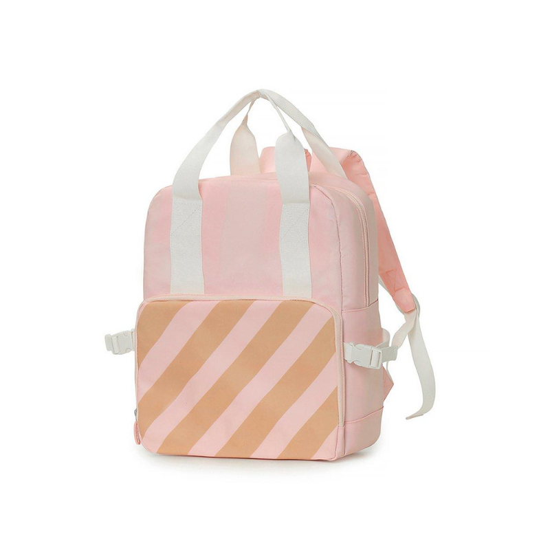 Mochila térmica Big Stripes Pink Monnëka - Tutete