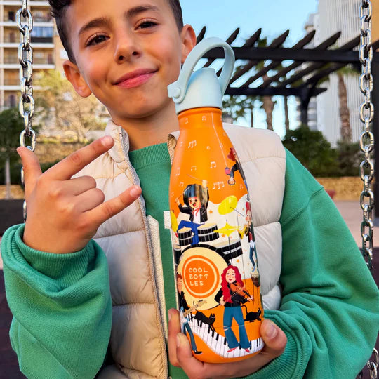 Botella acero inoxidable térmica 350ml Cool Bottles Music Beat