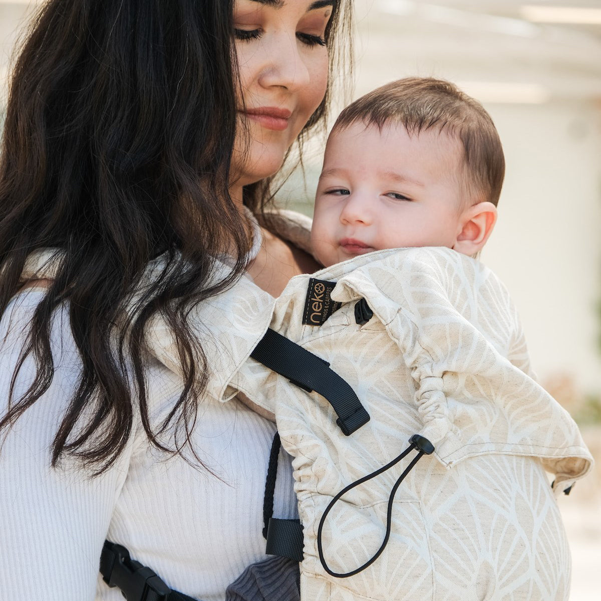 Mochila Neko Smart Baby Perla Lino