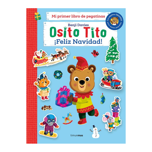 Osito Tito. Mi primer libro de pegatinas - ¡Feliz Navidad!