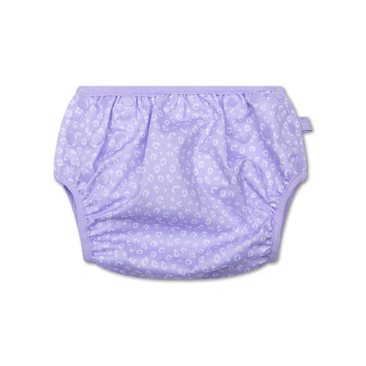 Bañador Pañal Swim Essentials - Leopard Lila