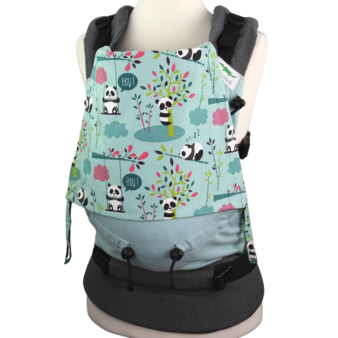 Mochila Buzzidil Baby Evolution Panda Mint