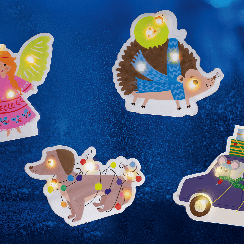 Pegatinas luminosas para ventana Navidad - Moses