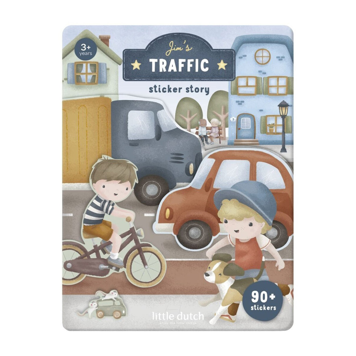 Libro de pegatinas Little Dutch - Jim's traffic