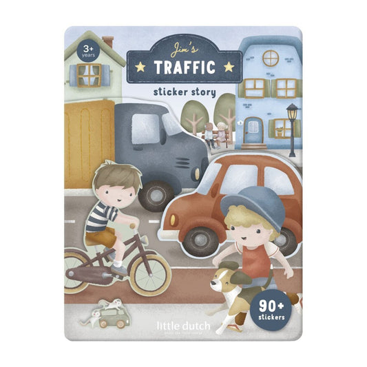 Libro de pegatinas Little Dutch - Jim's traffic