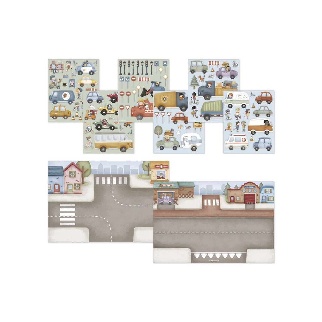 Libro de pegatinas Little Dutch - Jim's traffic