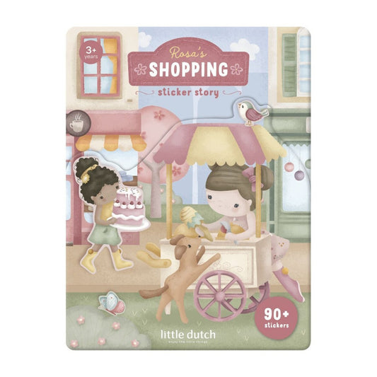 Libro de pegatinas Little Dutch - Rosa's shopping