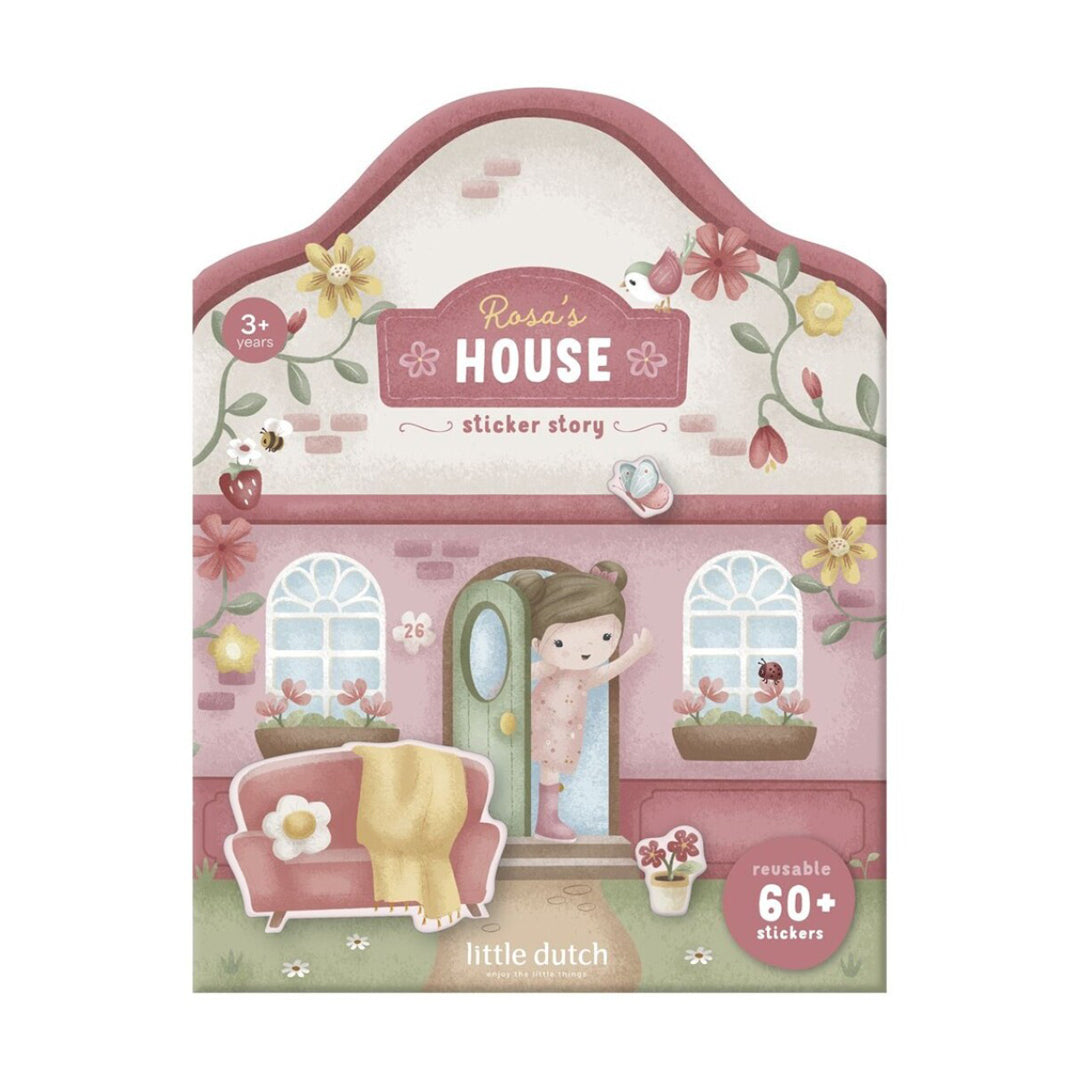 Libro de pegatinas Little Dutch - Rosa's house
