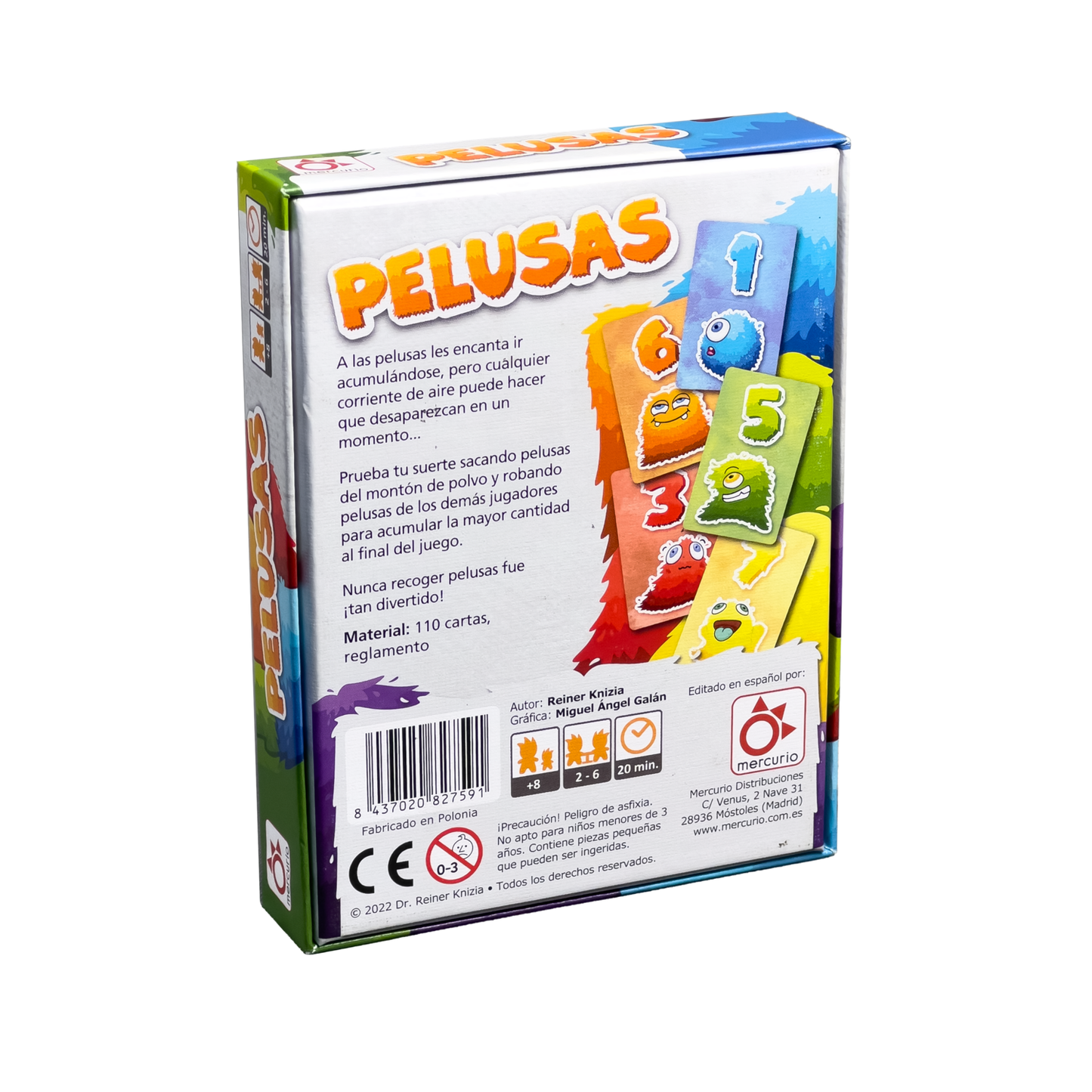 Juego de cartas Pelusas - Mercurio