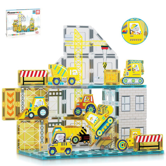 Bloques magnéticos Picasso Tiles Construcción 8 figuras - Cefa Toys