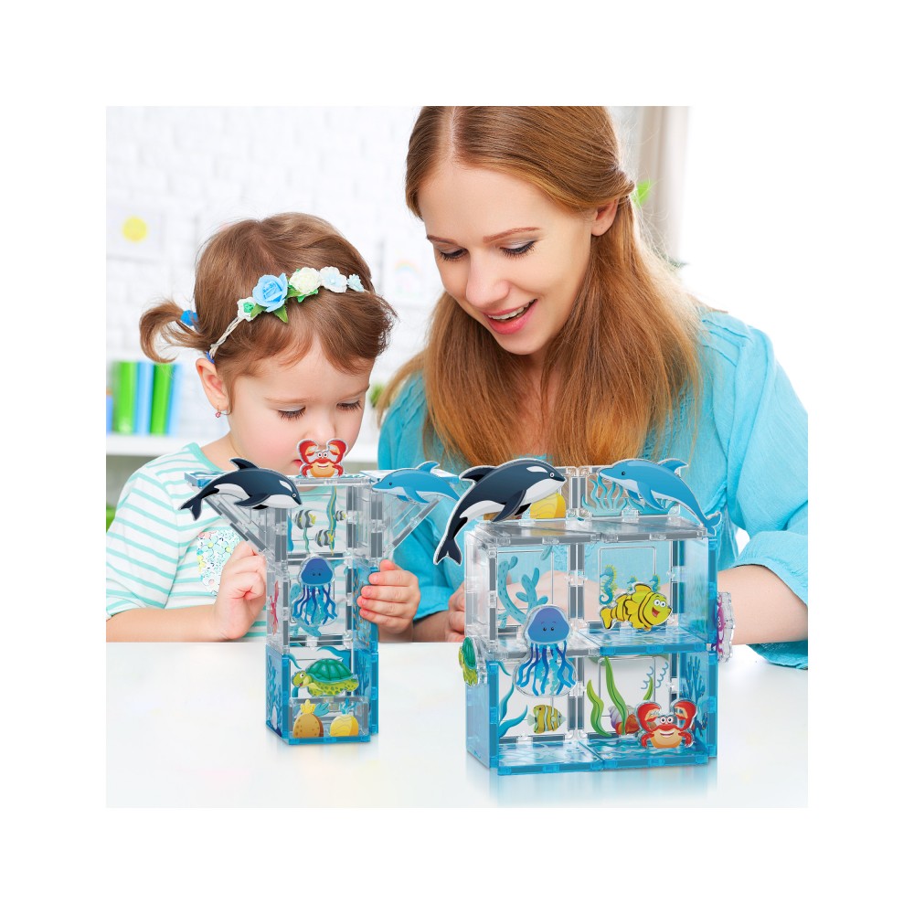 Bloques magnéticos Picasso Tiles Océano 26 piezas - Cefa Toys