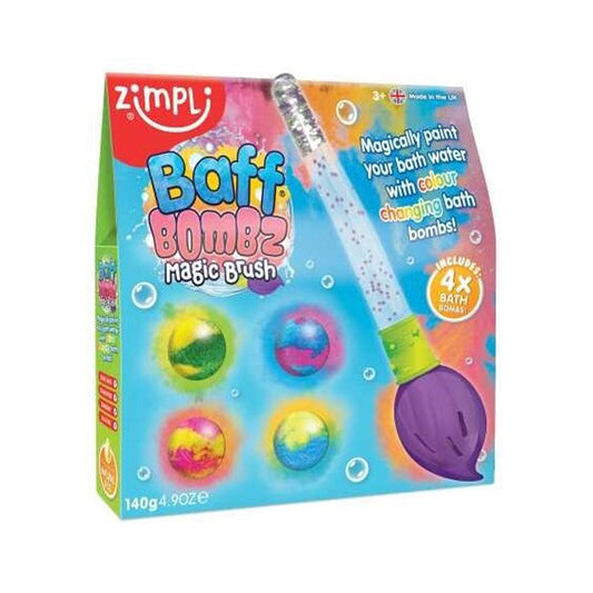 Pincel mágico + 4 bombas de baño - Zimpli Kids