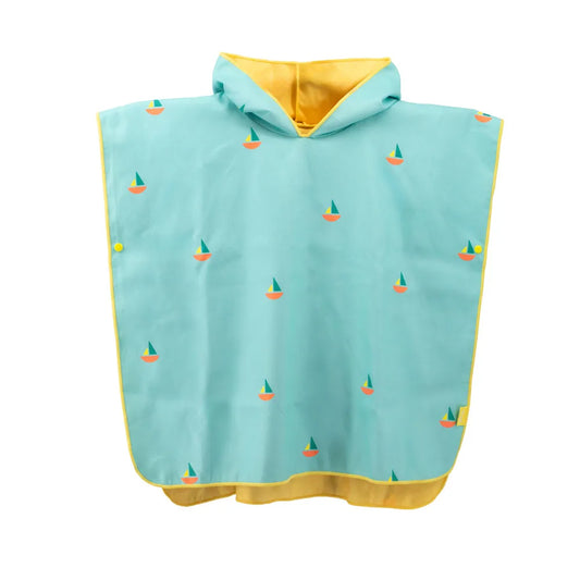 Poncho de Playa Microfibra Quut - Banana Blue.