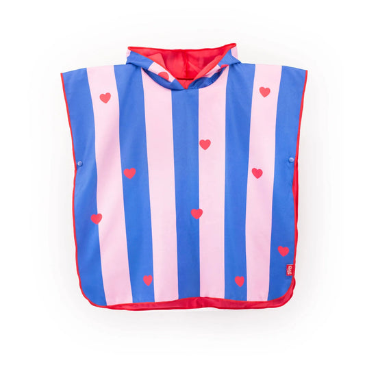 Poncho de Playa Microfibra Quut - Cherry.