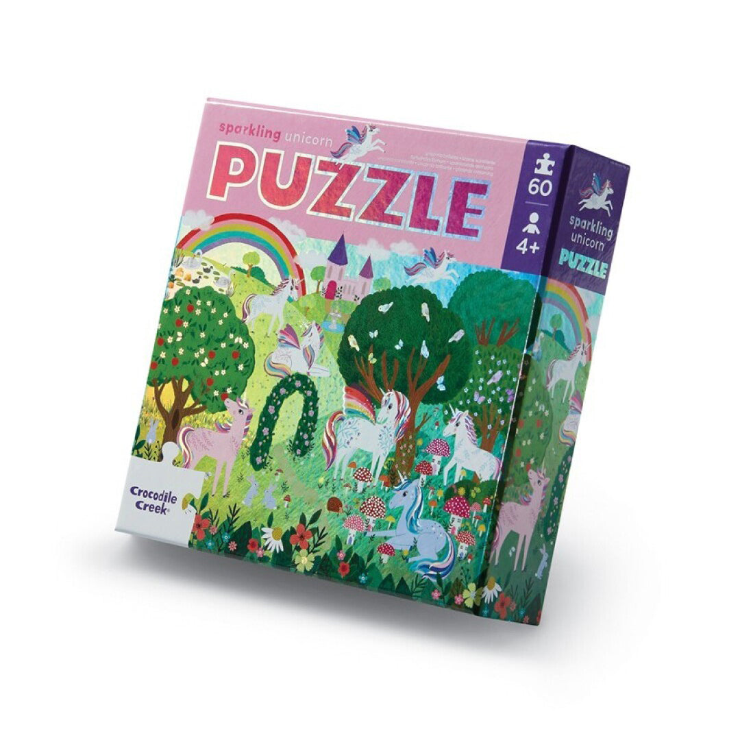 Puzzle holográfico 60 piezas Crocodile Creek - Unicorn