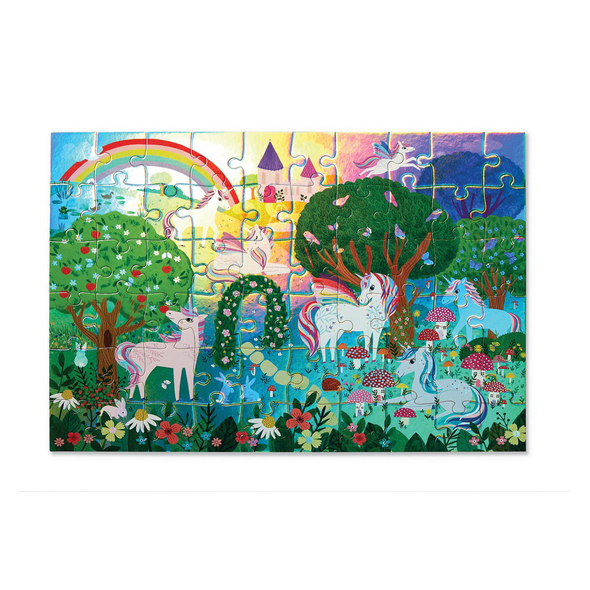 Puzzle holográfico 60 piezas Crocodile Creek - Unicorn