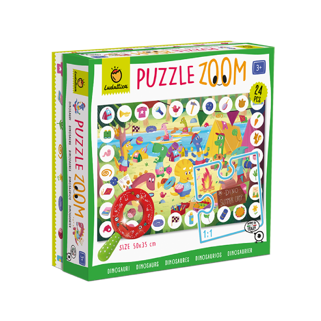 Puzzle Zoom: Dinosaurios - Ludattica