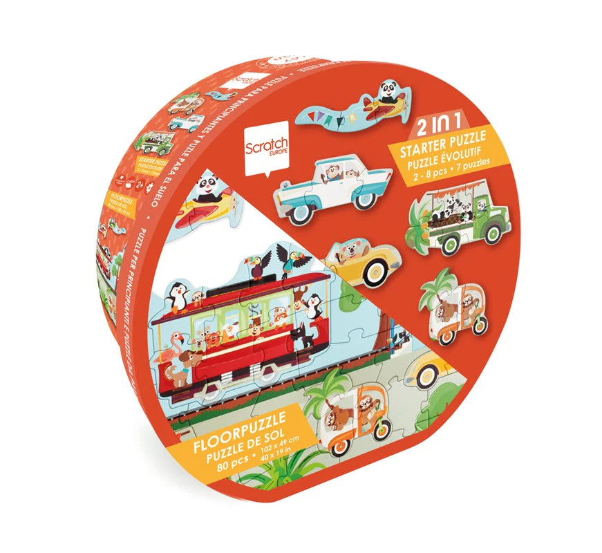 Puzzle evolutivo 2 en 1 La Carretera - Scratch