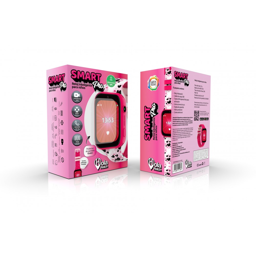 Reloj inteligente Holawatch "Smart Pro Pink" - Cefa Tronic