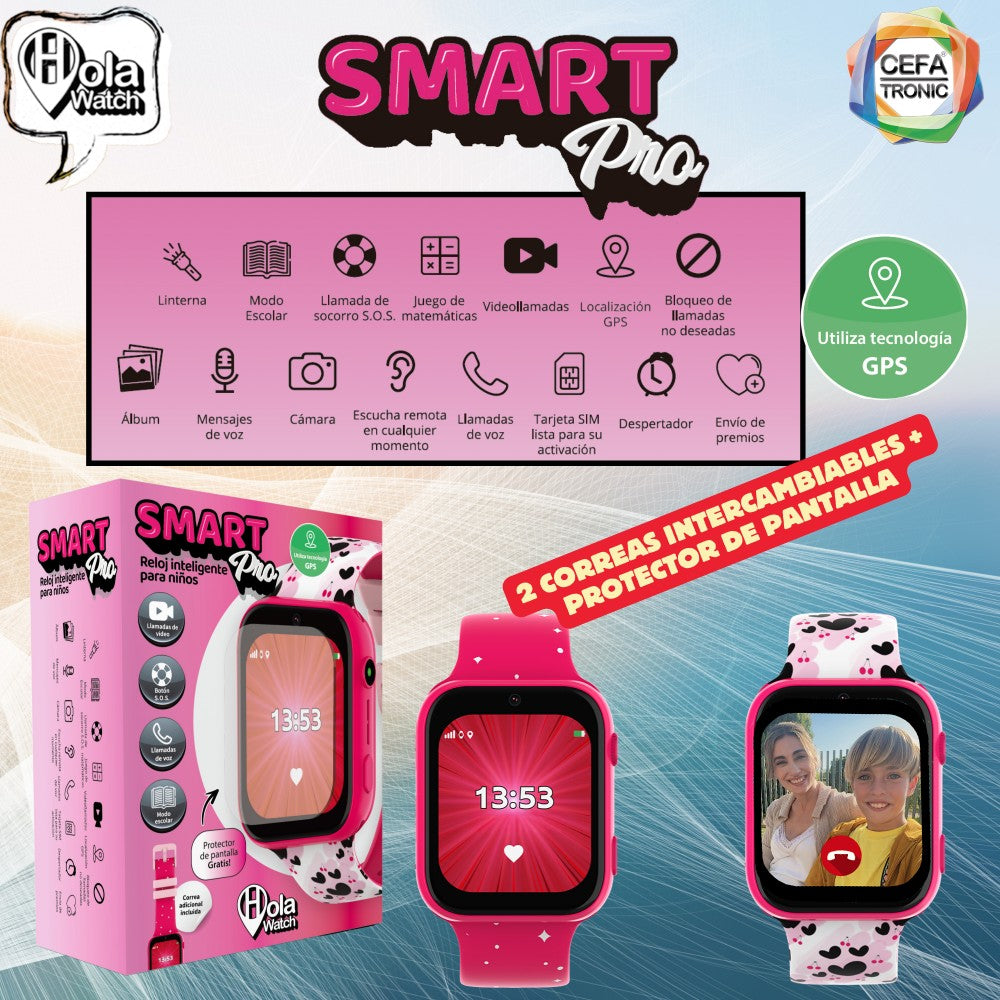 Reloj inteligente Holawatch "Smart Pro Pink" - Cefa Tronic