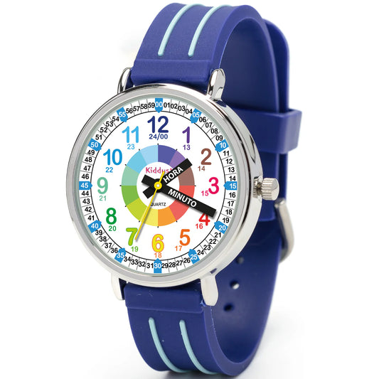 Reloj para aprender la hora Kiddus - Blue