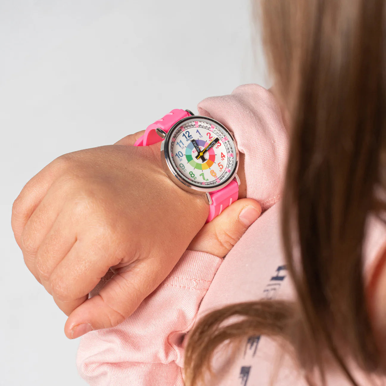 Reloj para aprender la hora Kiddus - Pink
