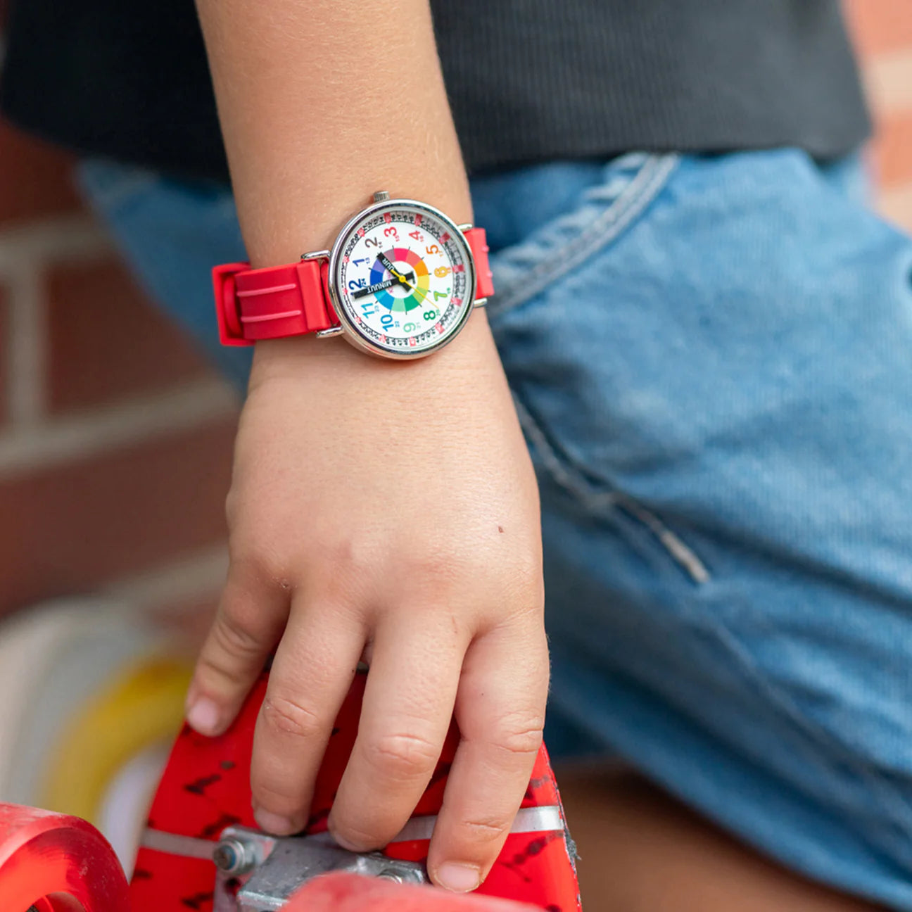 Reloj para aprender la hora Kiddus - Red
