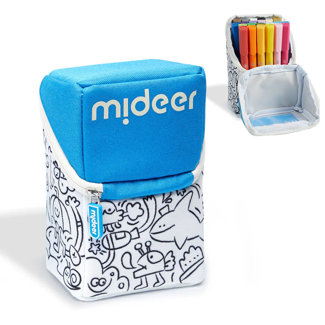 Rotuladores acrílicos con punta pincel 24 colores Mideer.