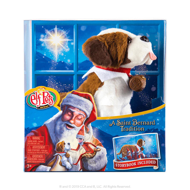 The Elf on the Shelf Saint Bernard