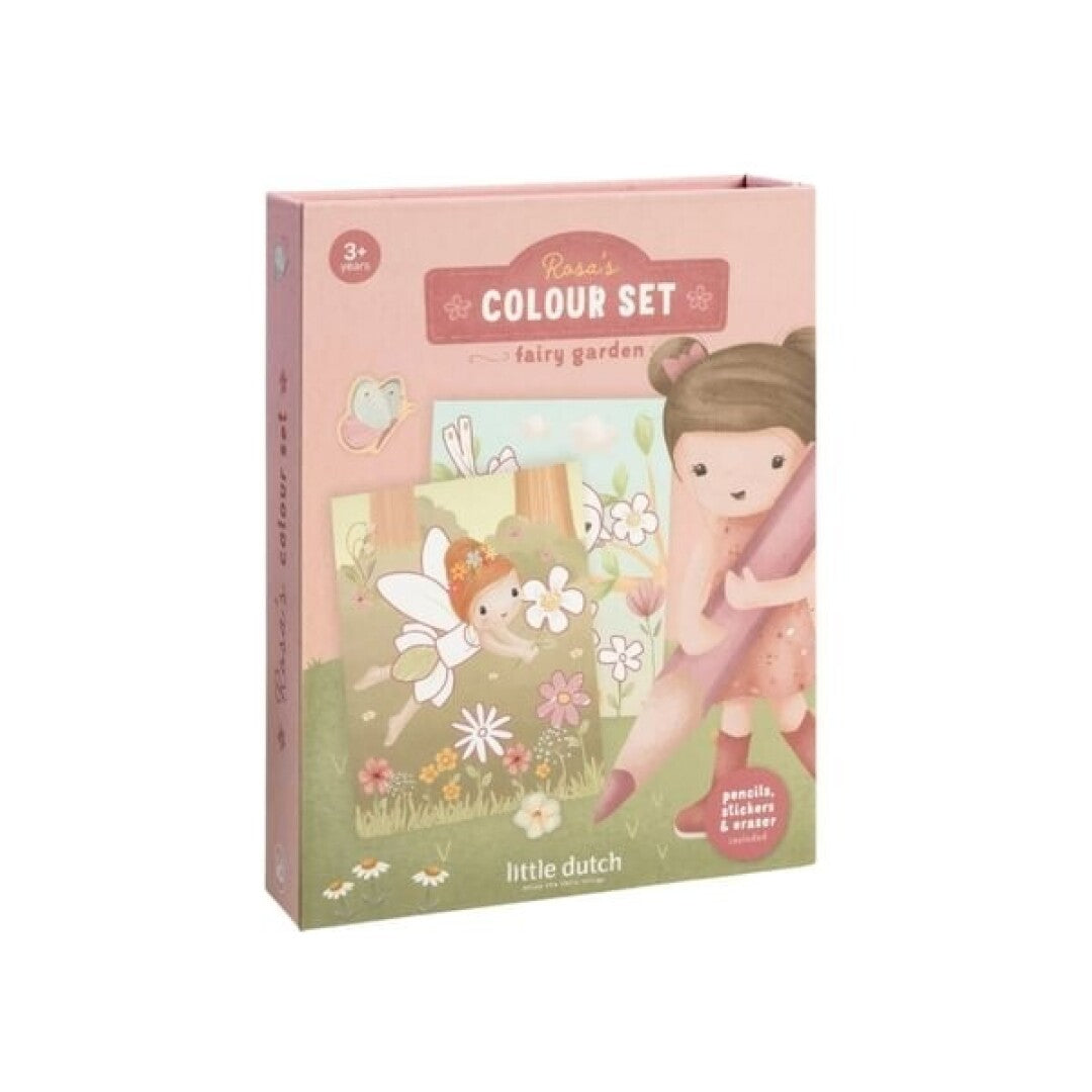 Set de colorear Little Dutch - Rosa Fairy Garden