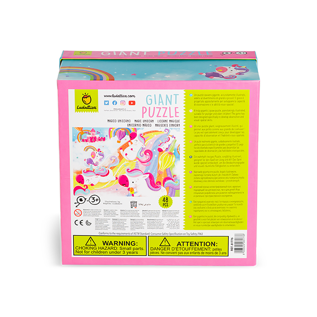 Giant Puzzle: Magic unicorn Ludattica