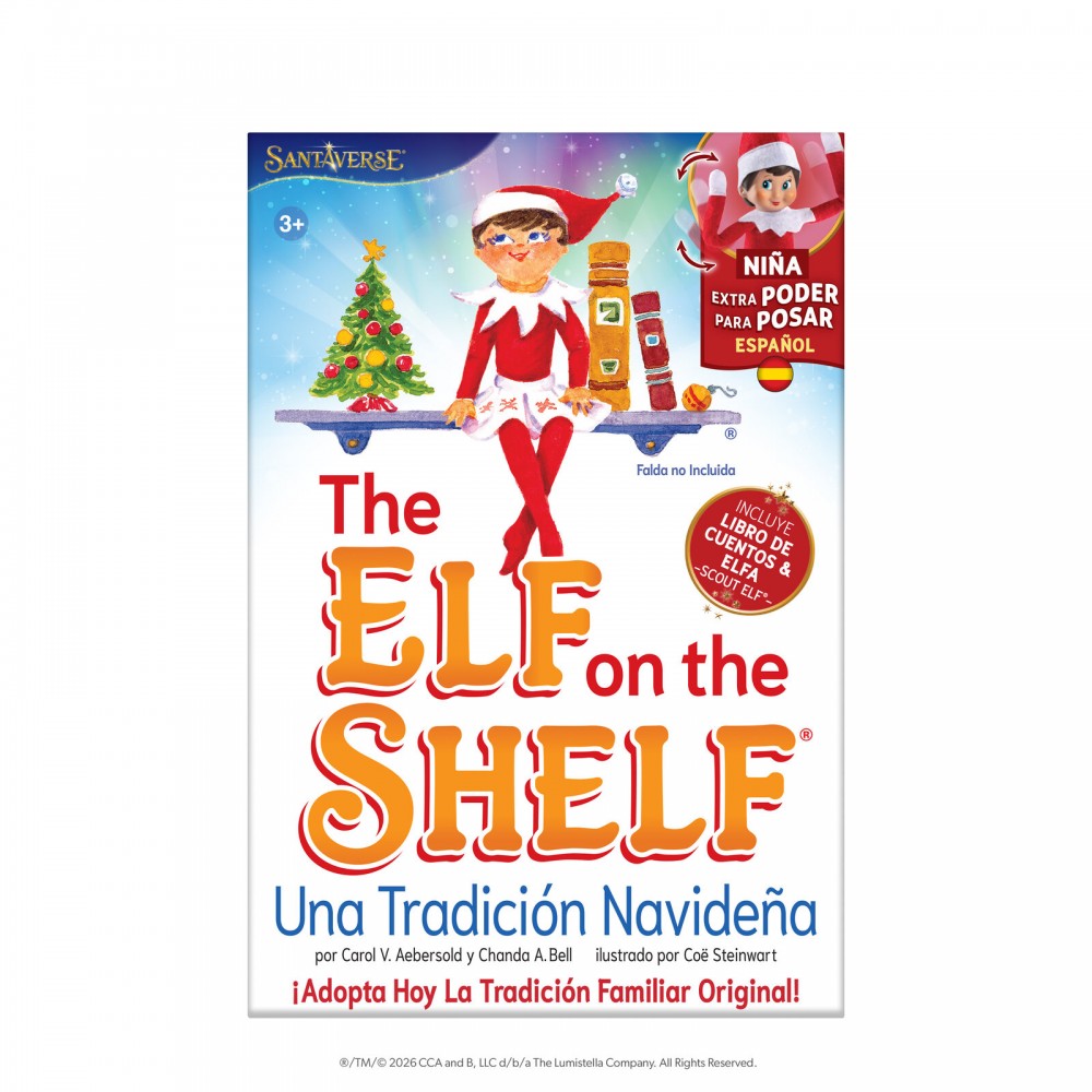 The Elf on the Shelf. Cuento y Muñeco Articulado Elfo Niña