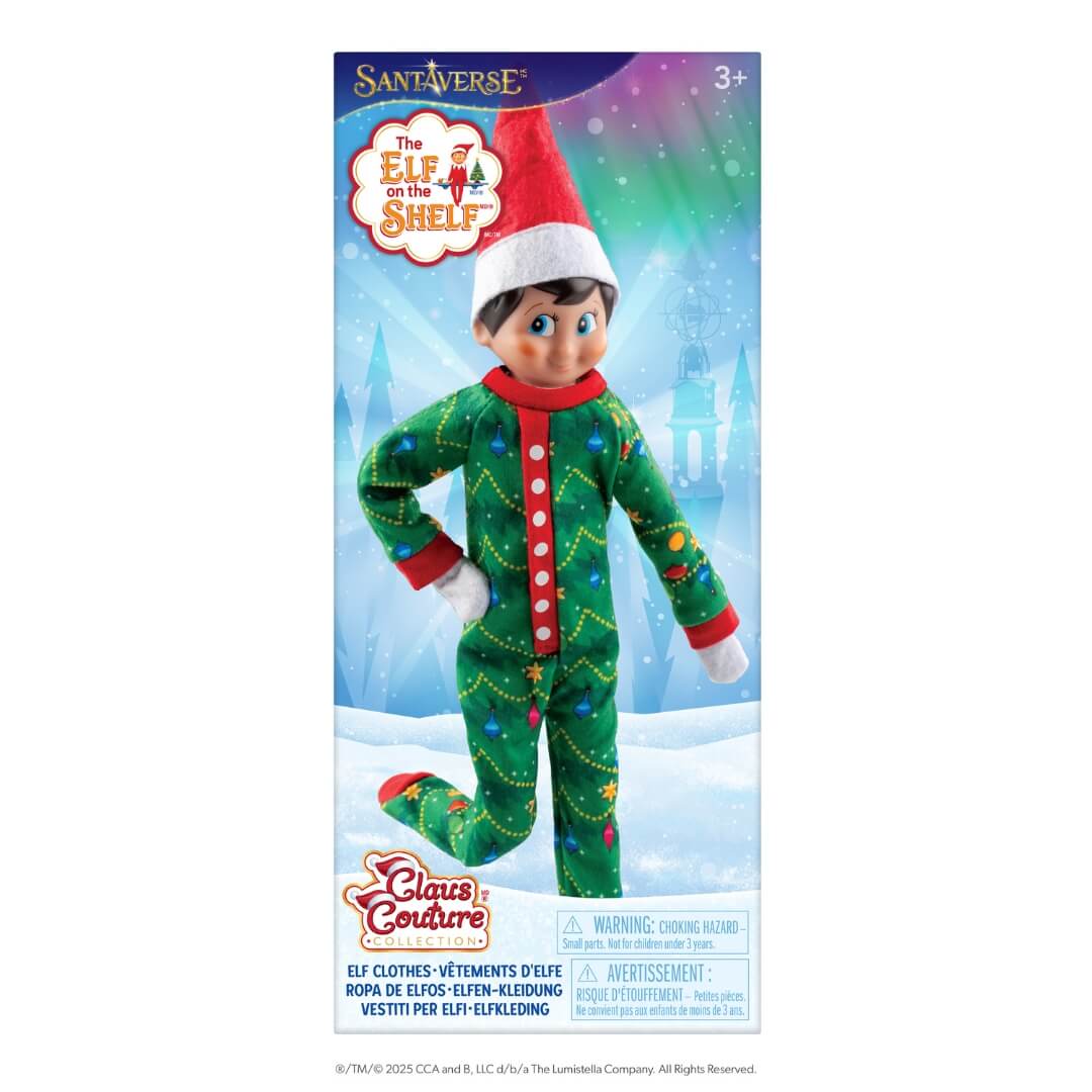 The Elf on the Shelf. Vestuario "Claus Couture" Pijama Árbol de Navidad