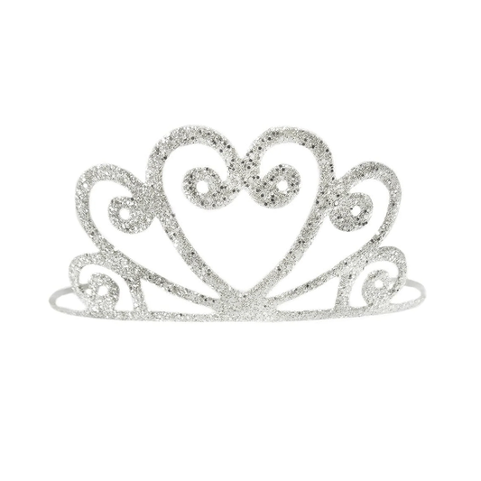 Tiara Glitter Plateado - Great Pretenders