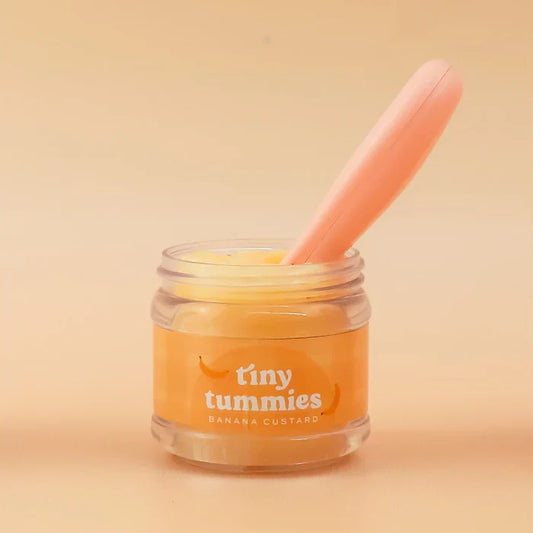 Set potito y cuchara Tiny Tummies Banana Custard - Tiny Harlow