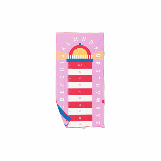 Toalla Playa Microfibra Quut - Lighthouse Pink.