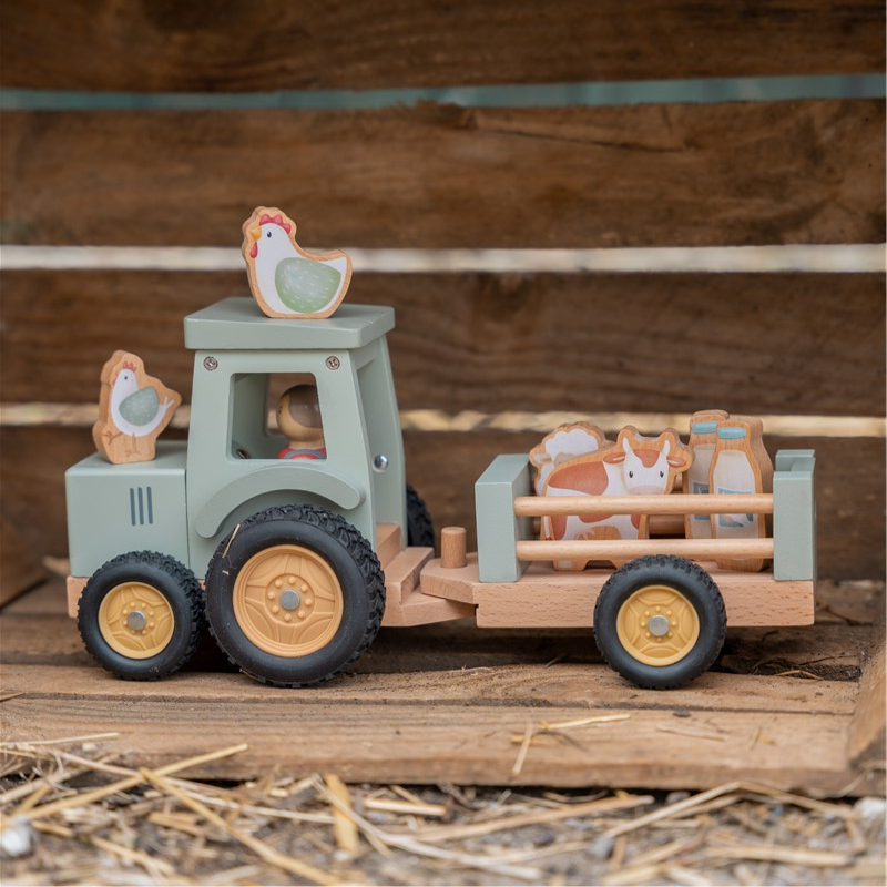 Tractor con Trailer Pequeña granja Little Dutch