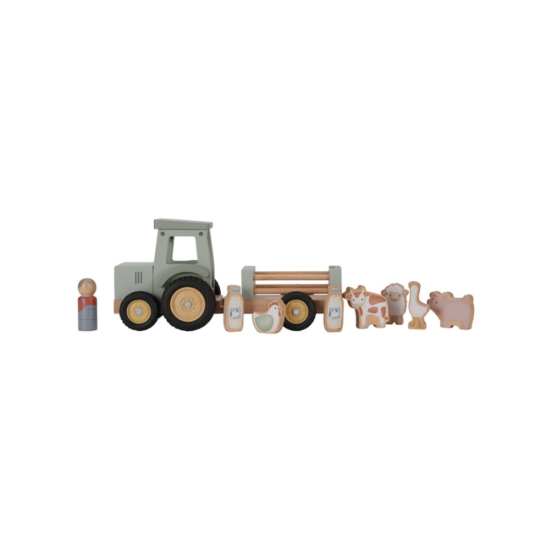 Tractor con Trailer Pequeña granja Little Dutch