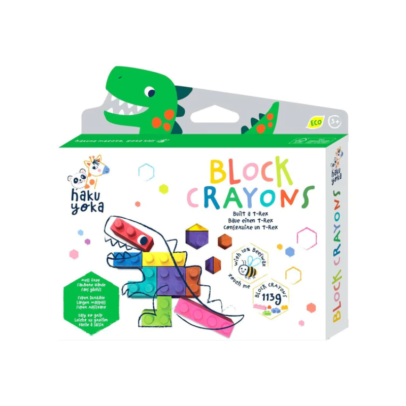 Crayones en bloque - T-rex Haku Yoka