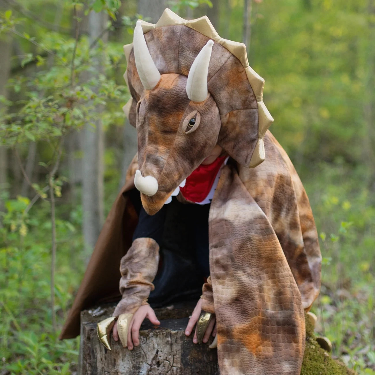 Disfraz capa Grandasaurus Triceratops con garras - Great Pretenders