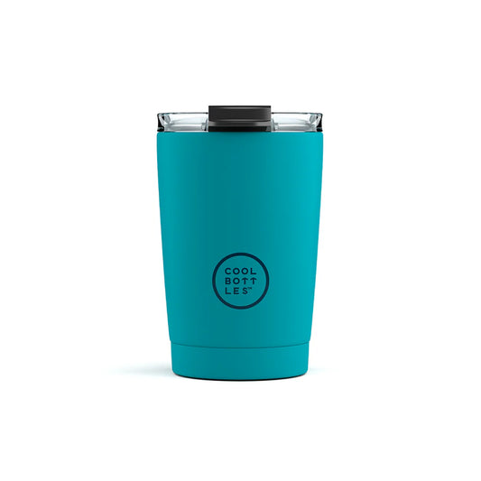 Vaso de Acero Inoxidable 330ml Cool Bottles Colors - Vivid Turquoise