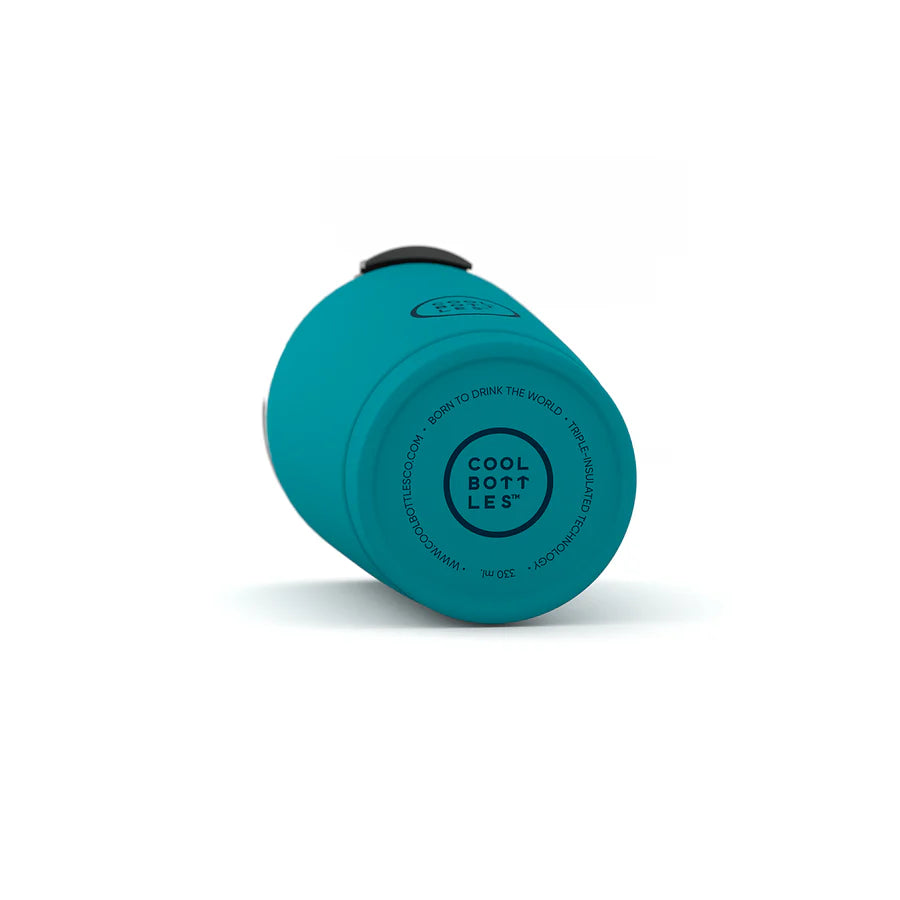Vaso de Acero Inoxidable 330ml Cool Bottles Colors - Vivid Turquoise