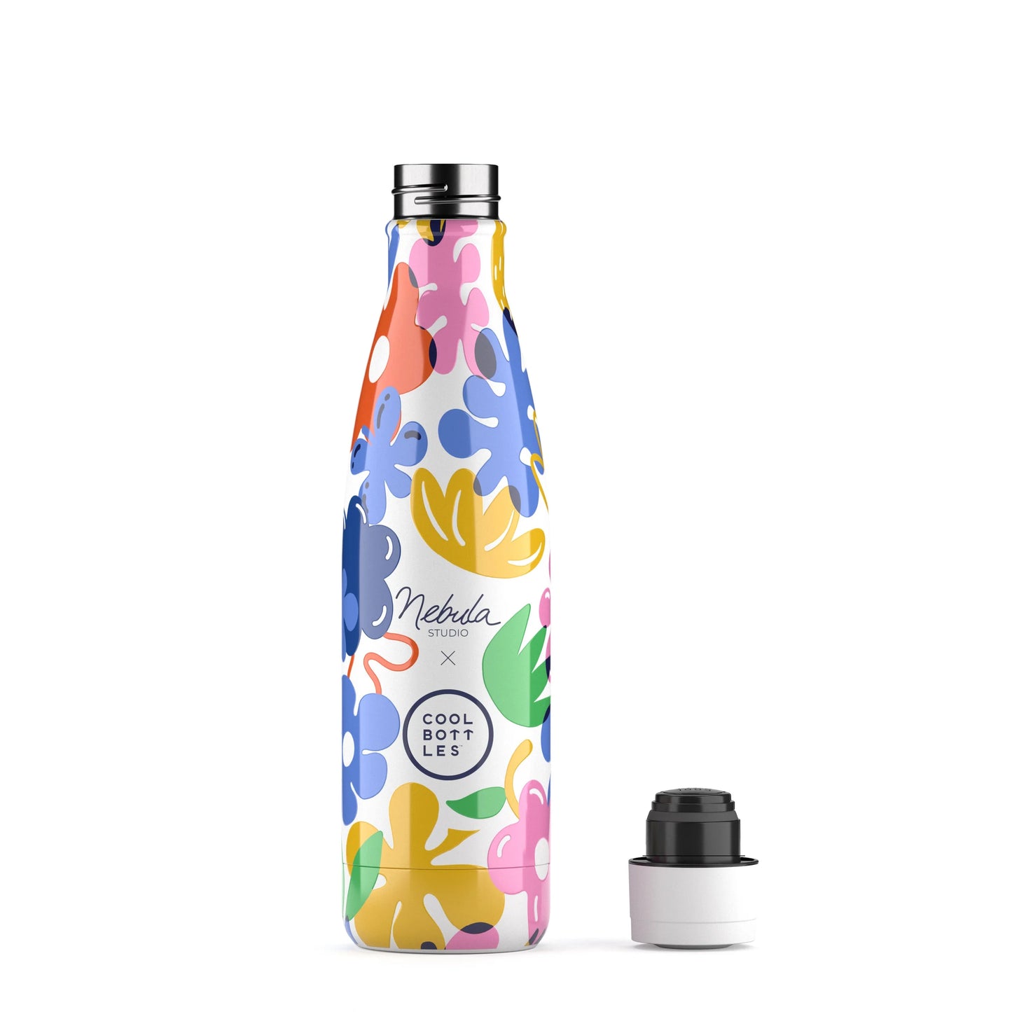 Botella acero inoxidable térmica 500ml Cool Bottles Xclusive Nébula - Floral Madness